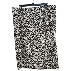 RipSkirt Hawaii Cover Up Wrap Skirt Indolkat Tropical Size XL Black & White NWT
